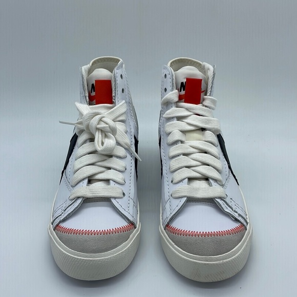 Nike Blazer Mid '77 Jumbo White Black Sail DD3111-100 Men's Orange/Black/White - Picture 4 of 6